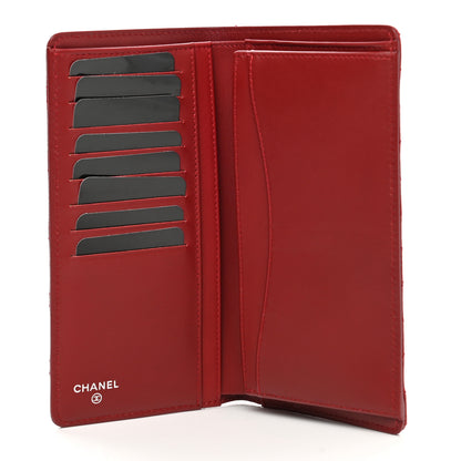 Chanel Caviar Quilted Yen Wallet Red 5 of 9