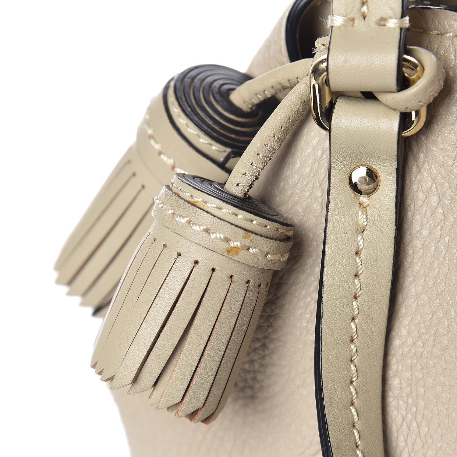 Burberry Grainy Calfskin Small Canterbury Tote Beige 18 of 18