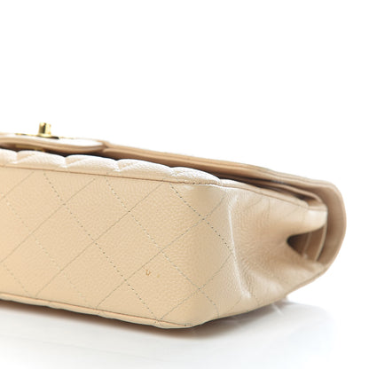 Chanel Caviar Quilted Medium Double Flap Beige Clair 6 of 10