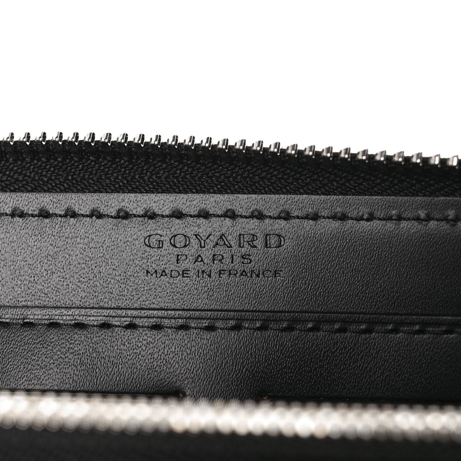 Goyard Goyardine Matignon Zip Around GM Wallet Black 6 of 9