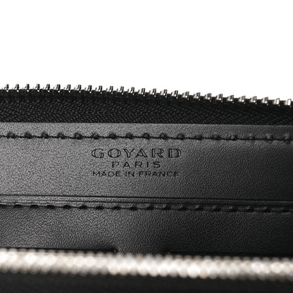 Goyard Goyardine Matignon Zip Around GM Wallet Black 6 of 9