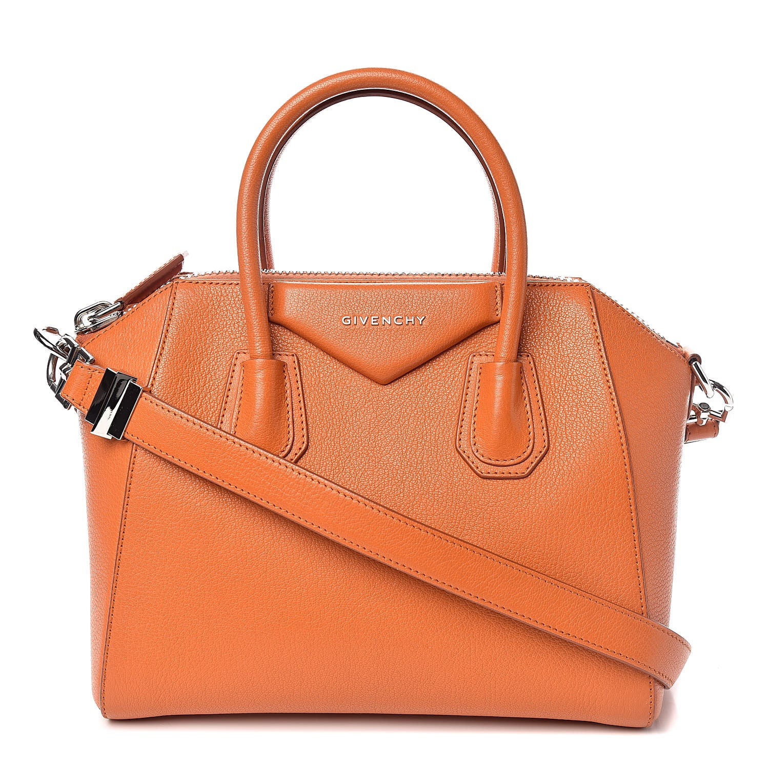 Givenchy Sugar Goatskin Small Antigona Orange 1 of 10