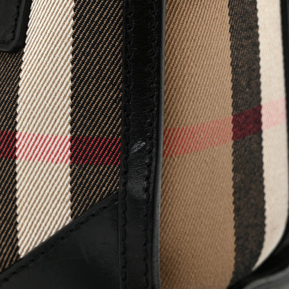 Burberry House Check Bridle Calfskin Medium Alchester Bowling Bag Black 12 of 13