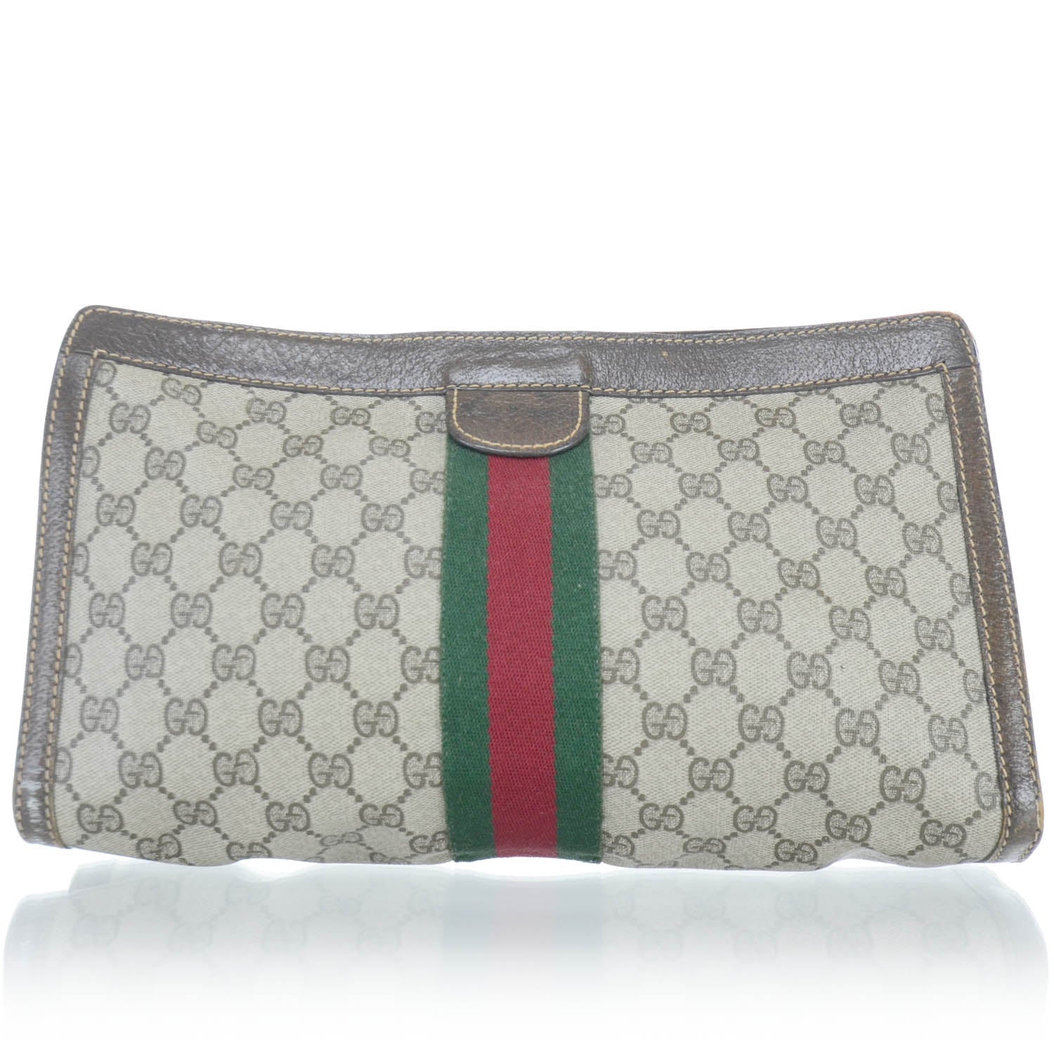 Gucci Monogram Web Clutch 3 of 10