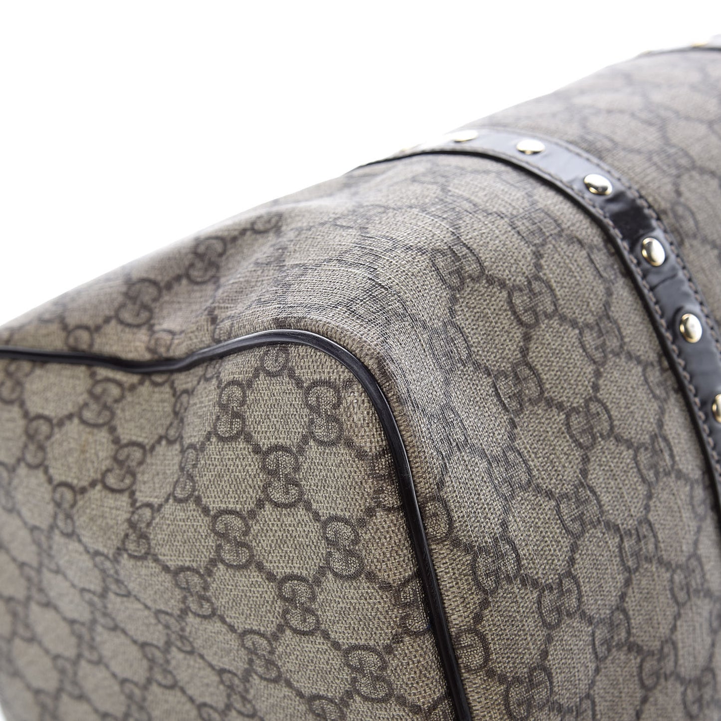 Monogram Guccissima Hearts Studded Medium Joy Boston Dark Brown