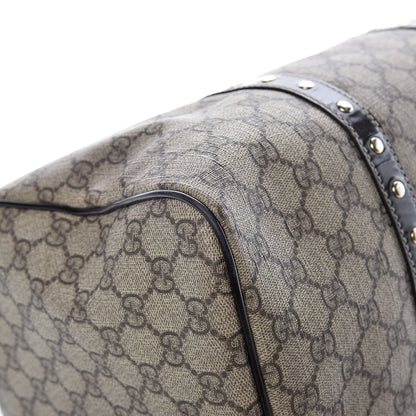 Gucci Monogram Guccissima Hearts Studded Medium Joy Boston Dark Brown 24 of 26