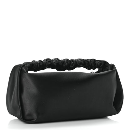 Alexander Wang Satin Mini Scrunchie Bag Black 3 of 8