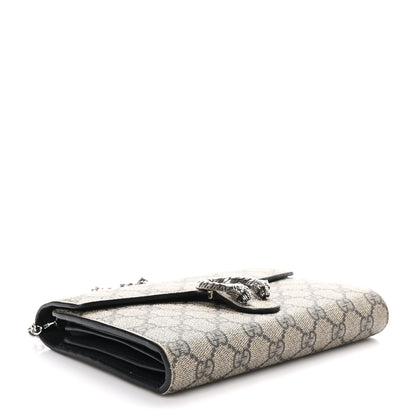 Gucci GG Supreme Monogram Mini Dionysus Chain Wallet Beige Black 4 of 9