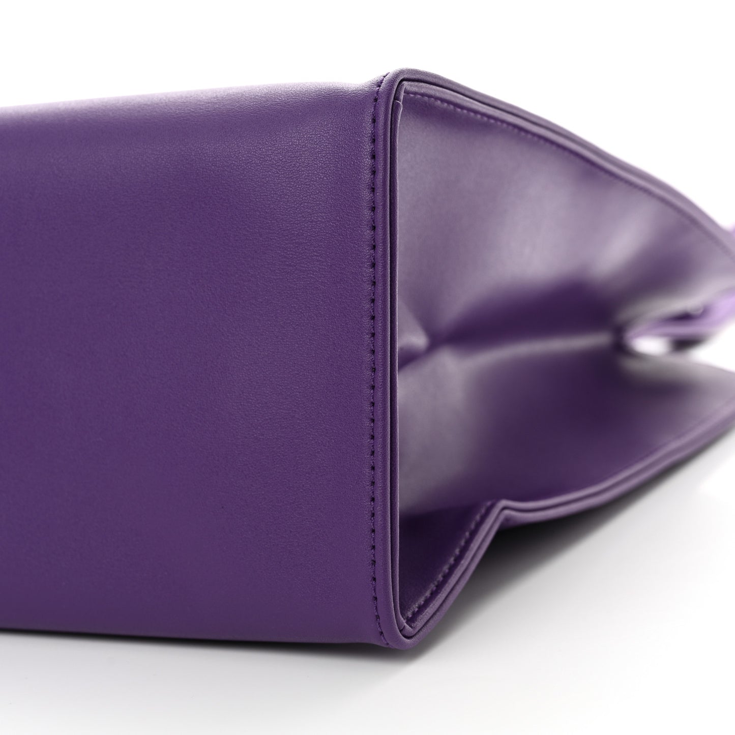 Vegan Leather Medium Shopping Bag Grape