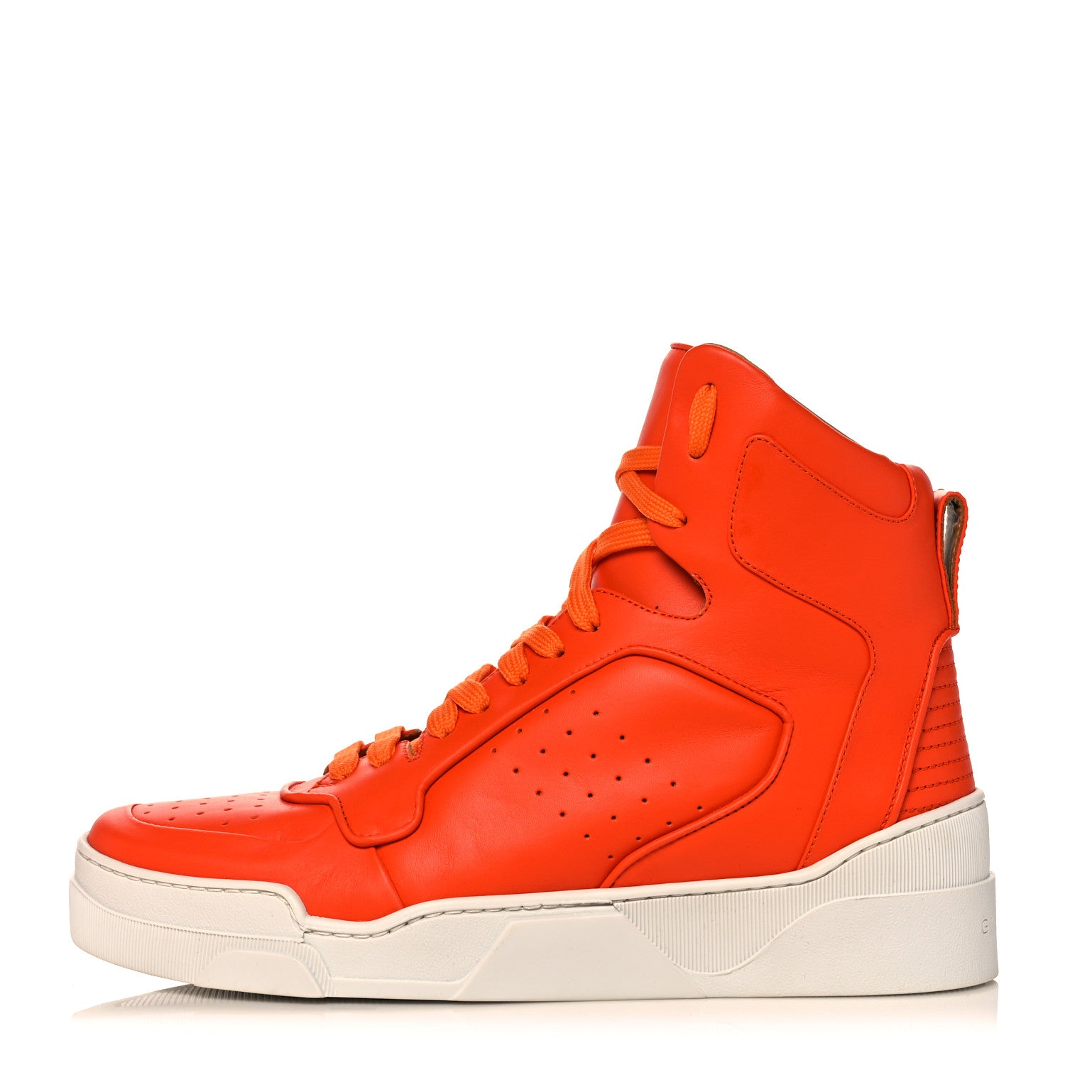 Givenchy Calfskin Mens Tyson High Top Sneakers 42 Orange 1 of 14