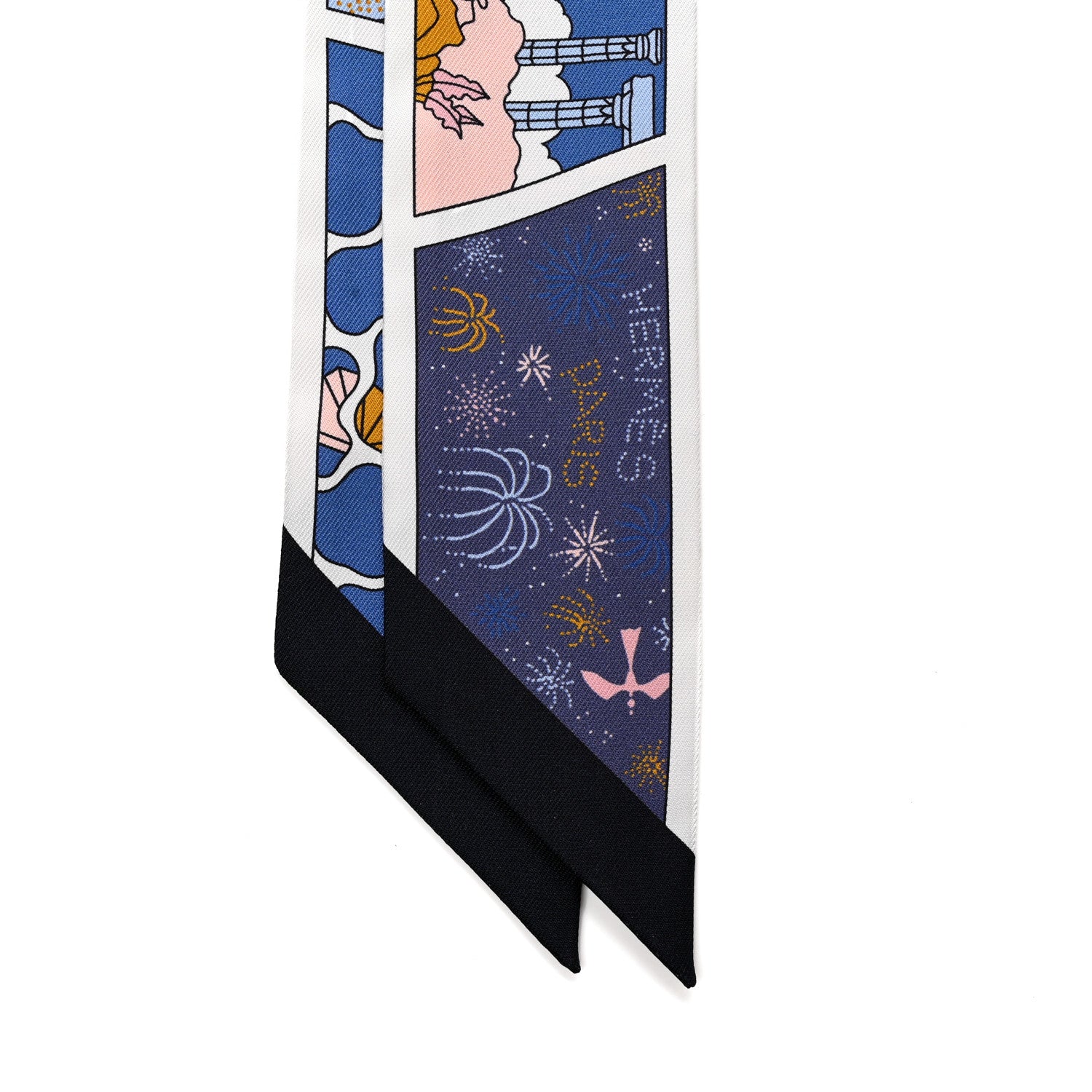 Hermes Silk Factory Suite Twilly Bleu Rose Mordore 4 of 4