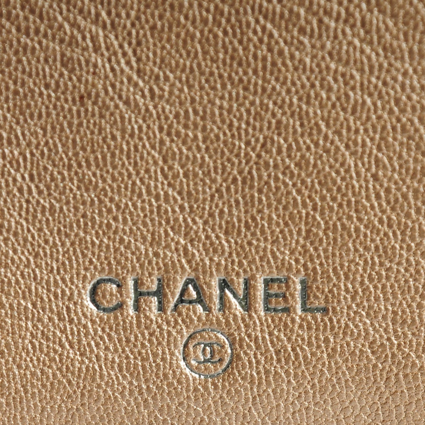 Metallic Goatskin Large Flap Wallet Gold
