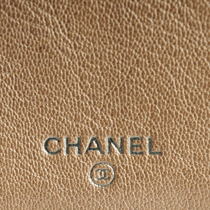 Chanel Metallic Goatskin Large Flap Wallet Gold 5 of 8