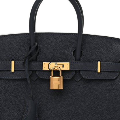 Hermes Togo Birkin 25 Bleu Nuit 8 of 11