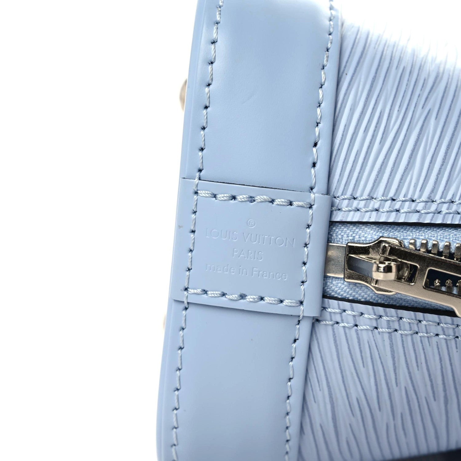 Louis Vuitton Epi Jacquard Alma BB Bleu Nuage 8 of 9