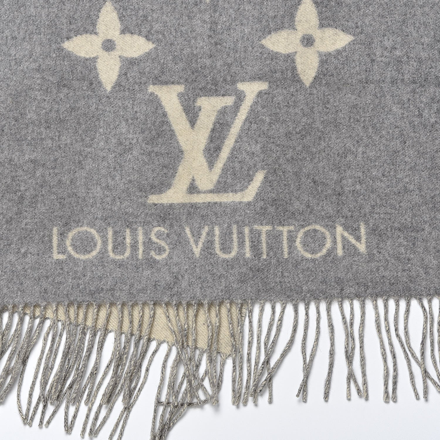 Louis Vuitton Cashmere Monogram Reykjavik Scarf 4 of 5
