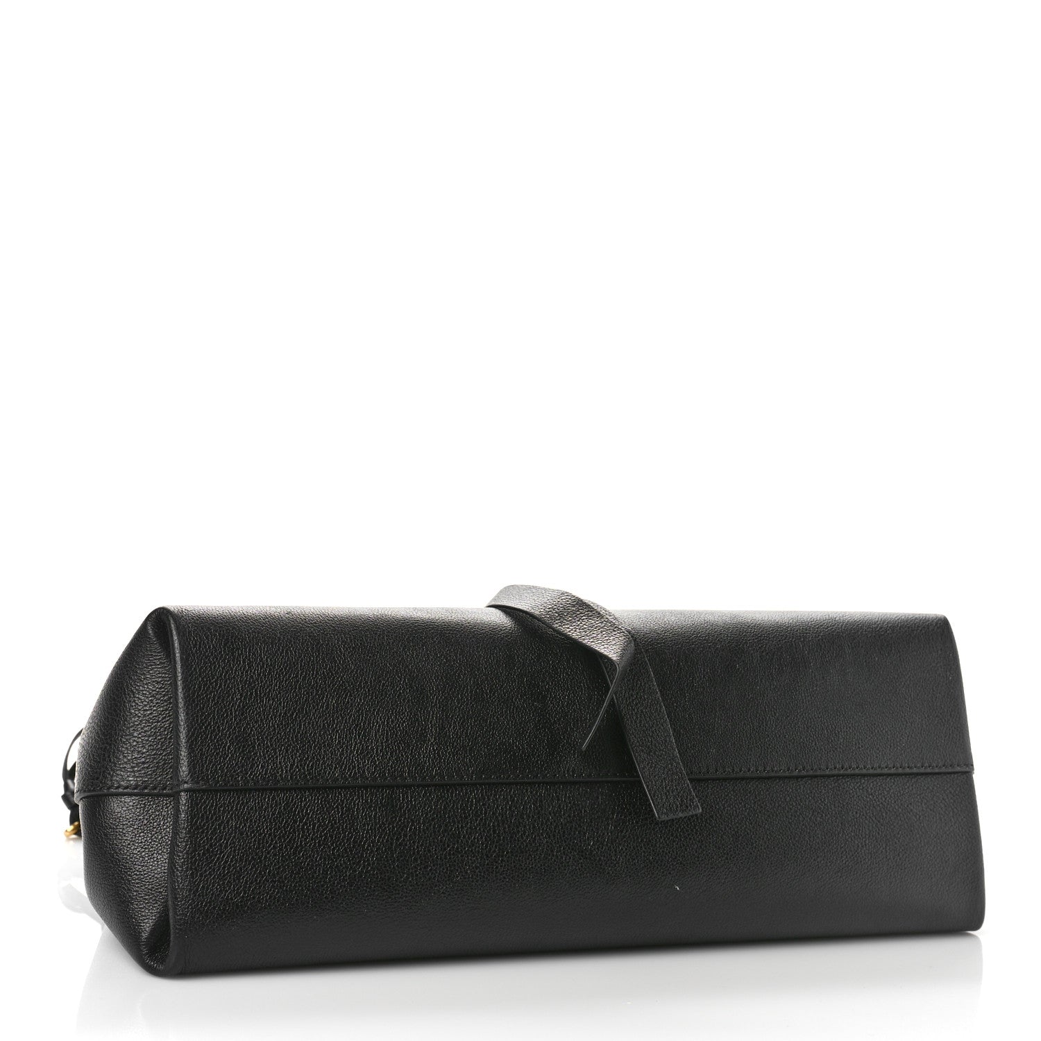 Valentino Garavani Pebbled Calfskin Large VRing Chain Shoulder Bag Black 4 of 8
