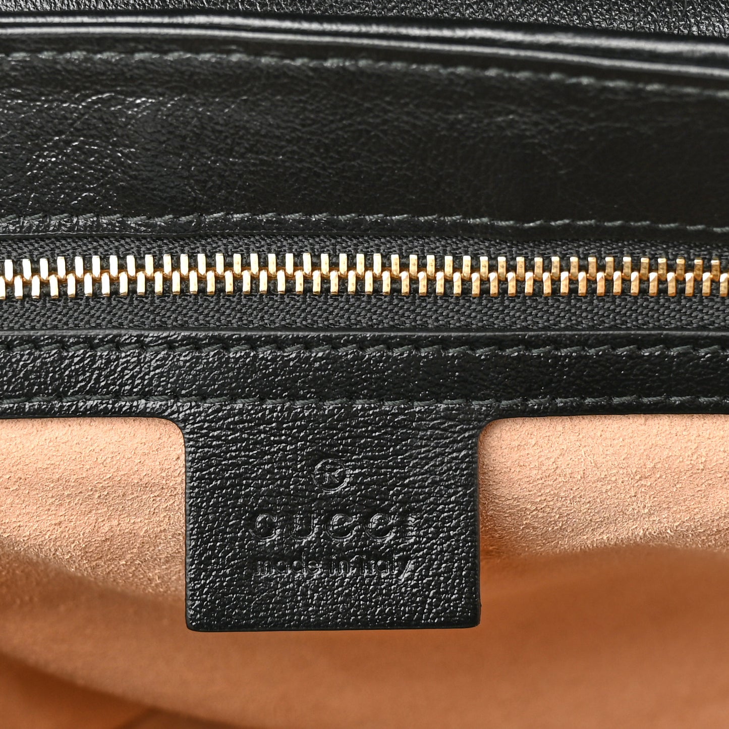 Monogram Azalea Calfskin Matelasse Diagonal Small GG Marmont Top Handle Shoulder Bag Beige Ebony Black