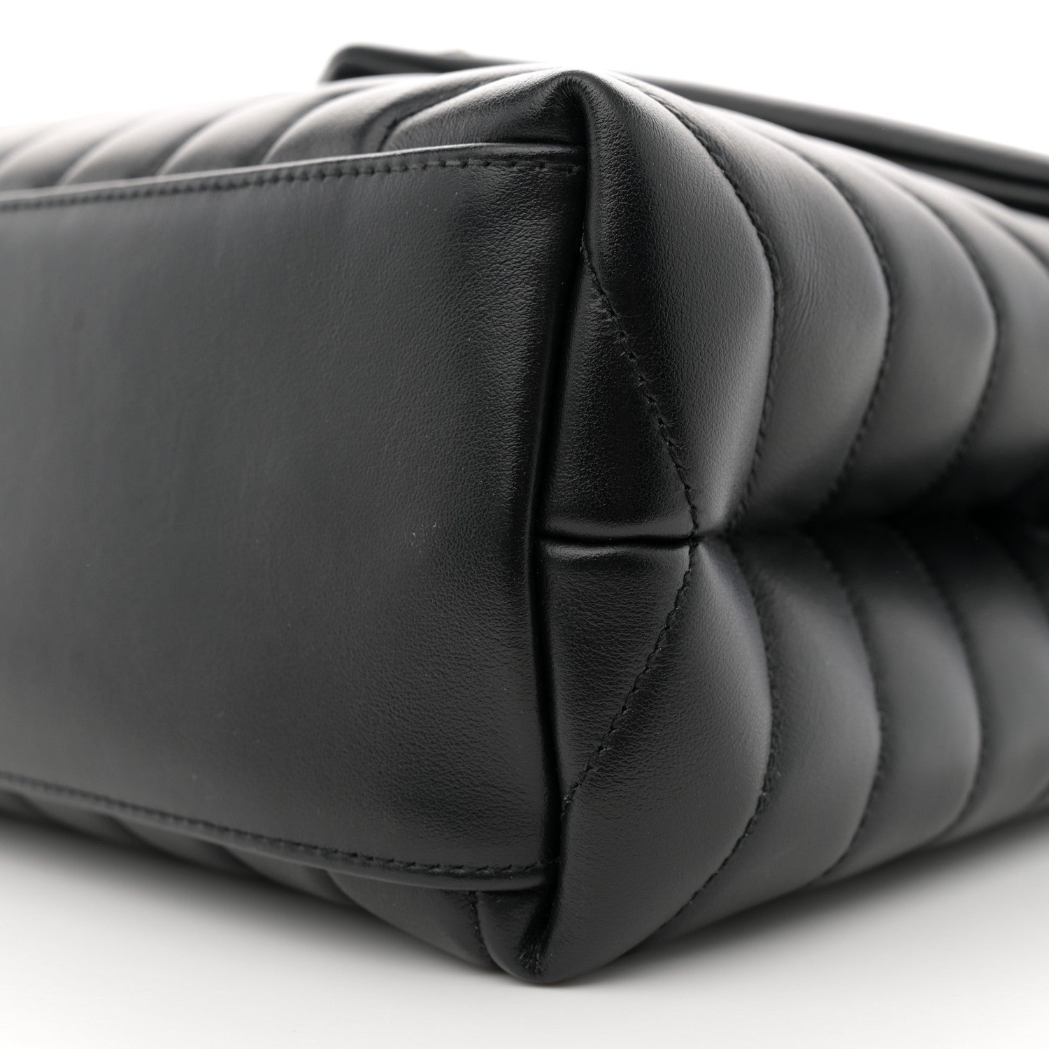 Saint Laurent Calfskin Y Quilted Monogram Medium Loulou Chain Satchel Black 10 of 10