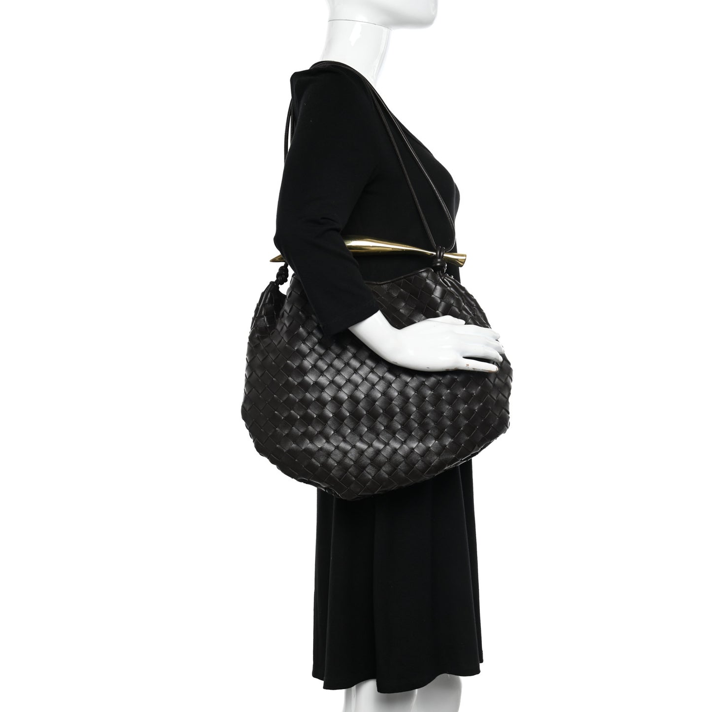 Nappa Intrecciato Medium Sardine Bag Fondant