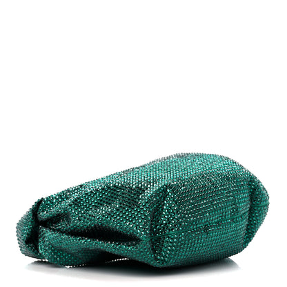 Bottega Veneta Crystal Embellished Satin Mini Hotfix Jodie Emerald 4 of 11