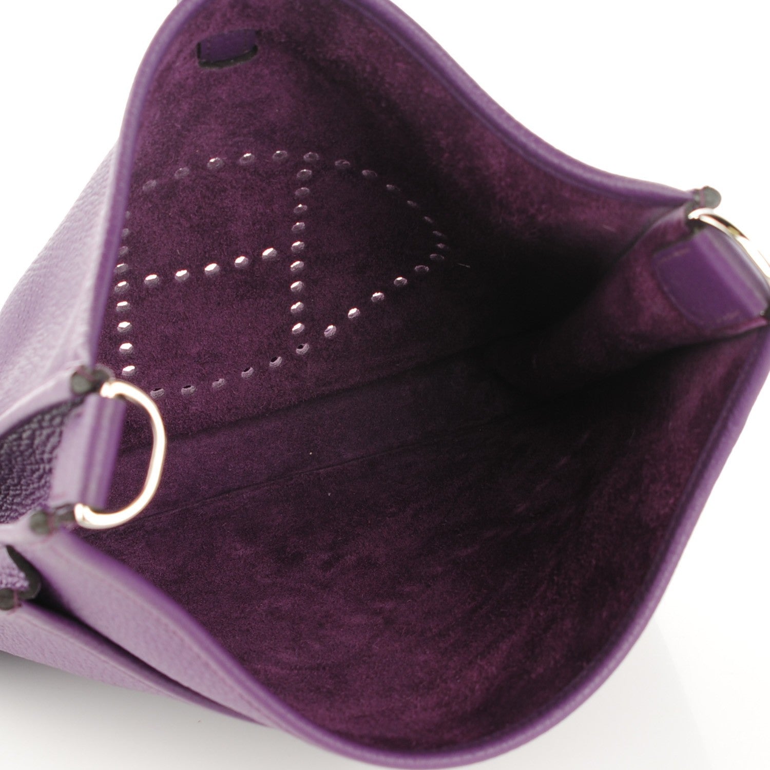 Hermes Taurillon Clemence Evelyne III PM Ultraviolet 5 of 9