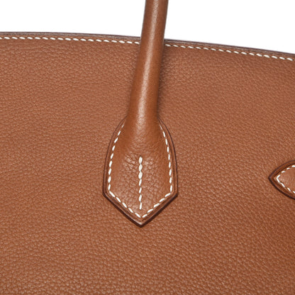 Hermes Natural Barenia Faubourg Birkin 35 Fauve 27 of 29