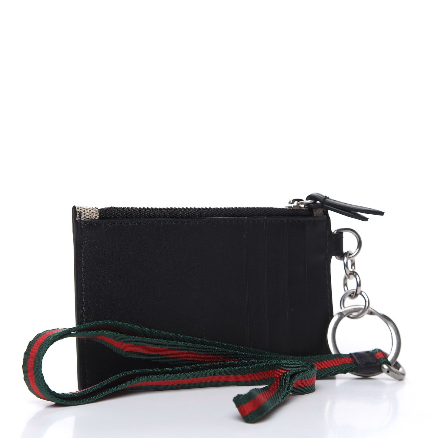 GG Supreme Monogram Kingsnake Lanyard Coin Case Card Holder