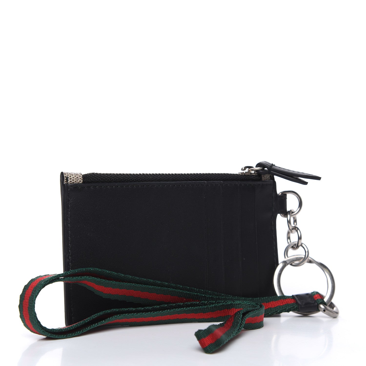 Gucci GG Supreme Monogram Kingsnake Lanyard Coin Case Card Holder 3 of 6