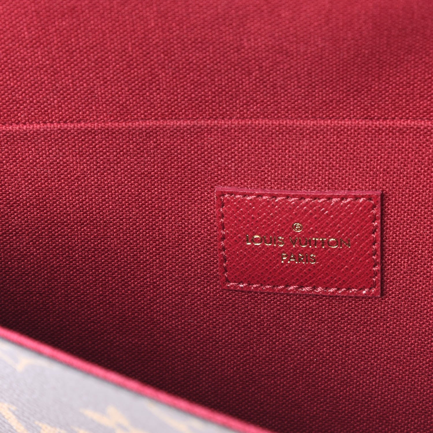 Louis Vuitton Monogram Pochette Felicie Chain Wallet Fuchsia 7 of 11