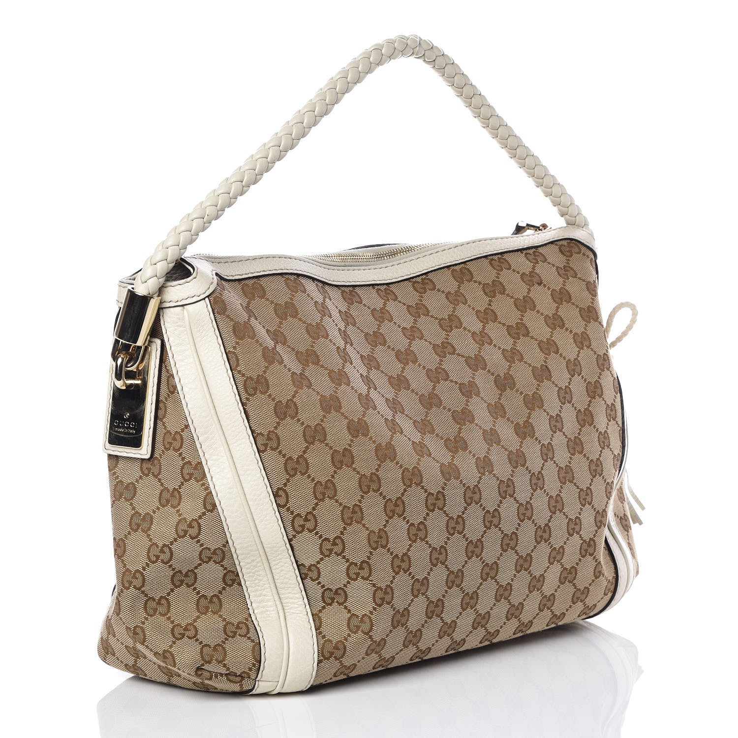 Gucci Monogram Medium Bella Hobo Off White 3 of 9
