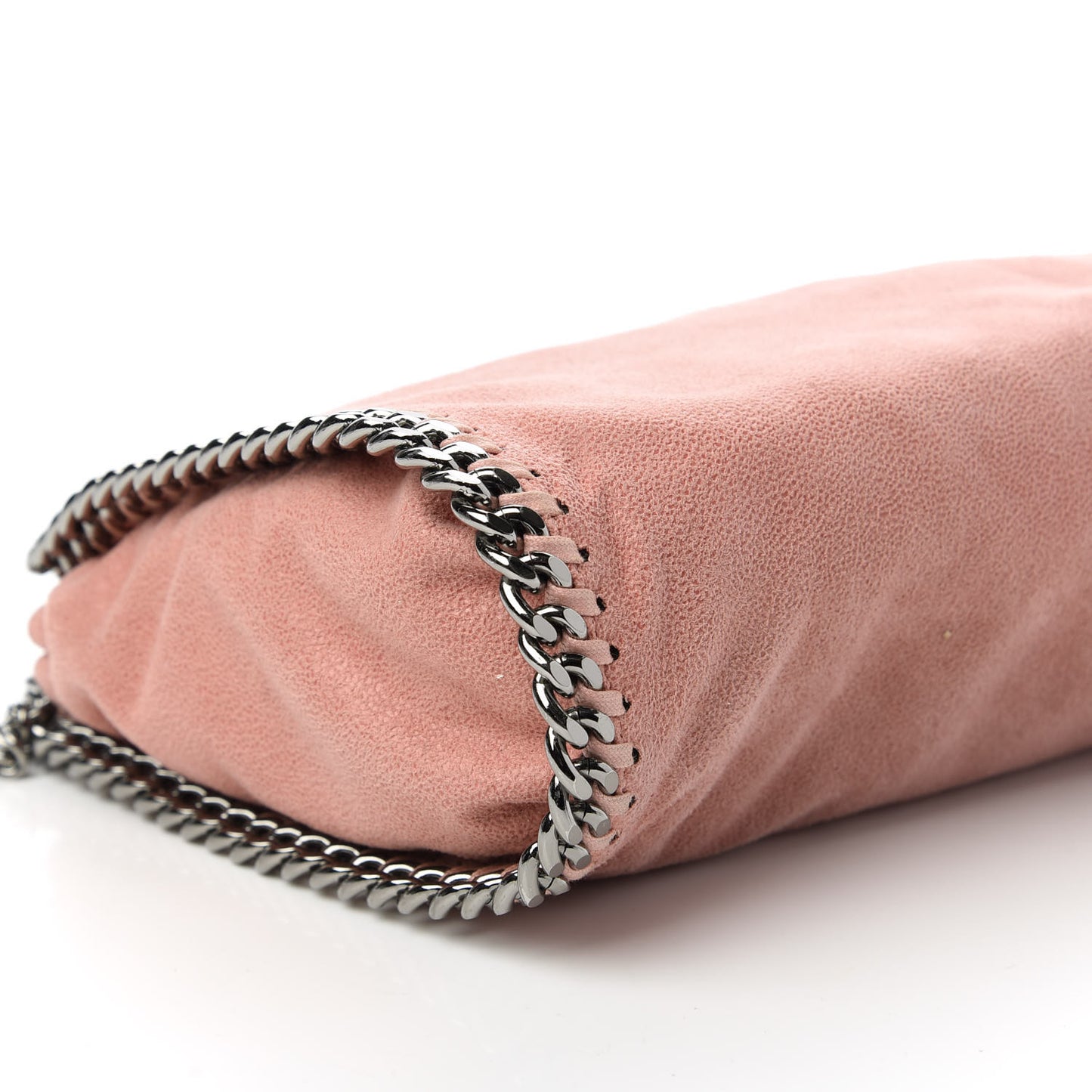 Shaggy Deer Mini Falabella Fold Over Tote Pink