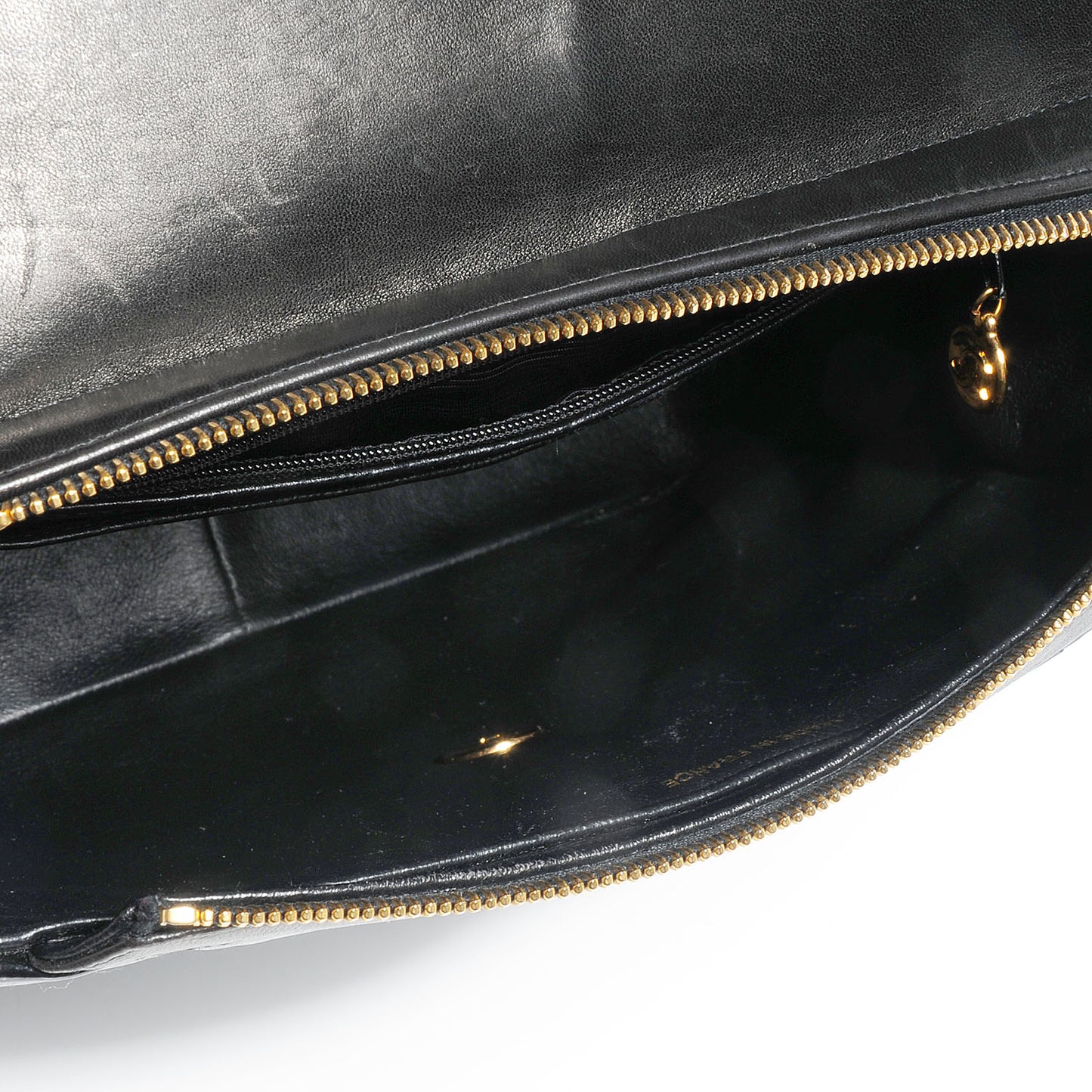 Patent Quilted Backpack Black