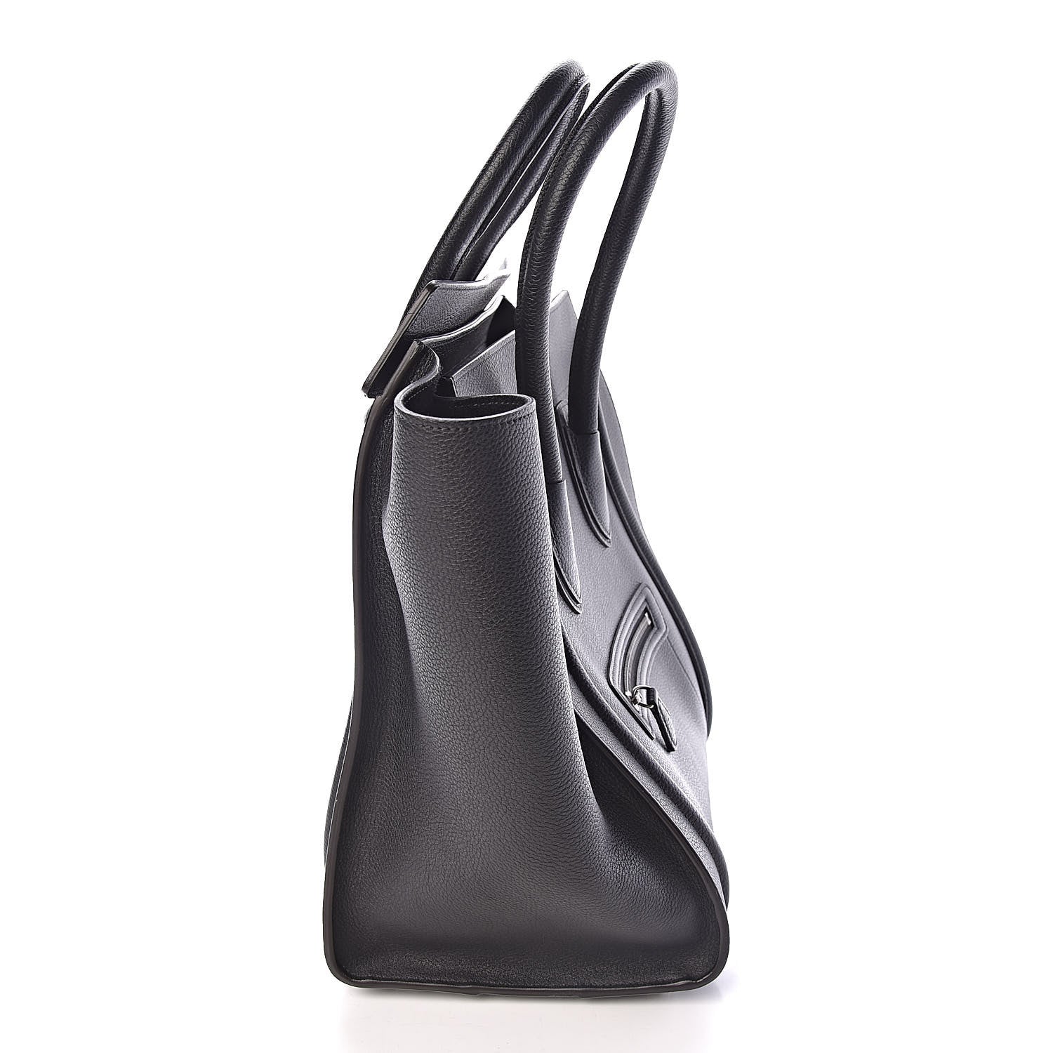 Celine Drummed Calfskin Mini Luggage Black 11 of 11