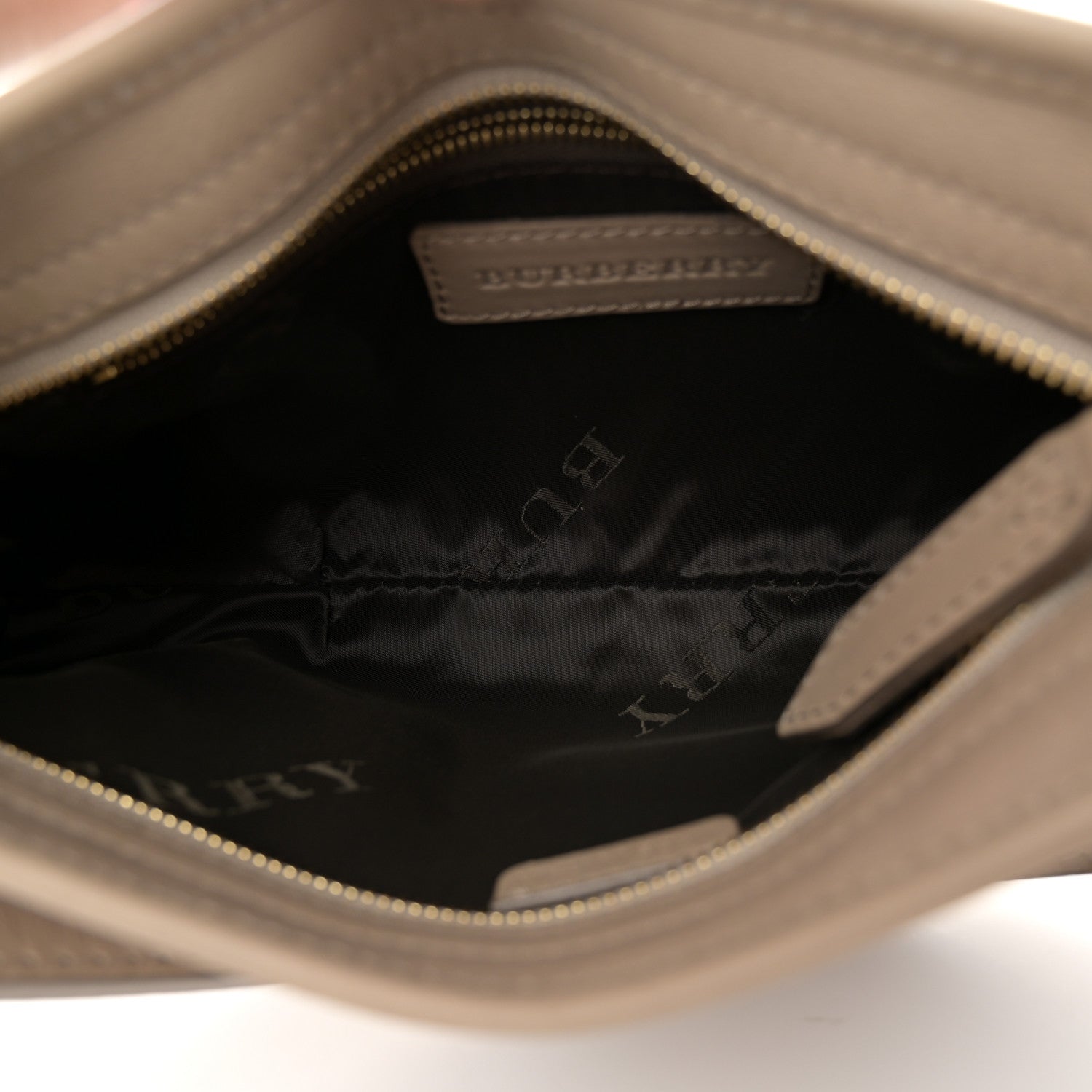 Burberry Calfskin Heart Studded Shoulder Bag Beige 5 of 15