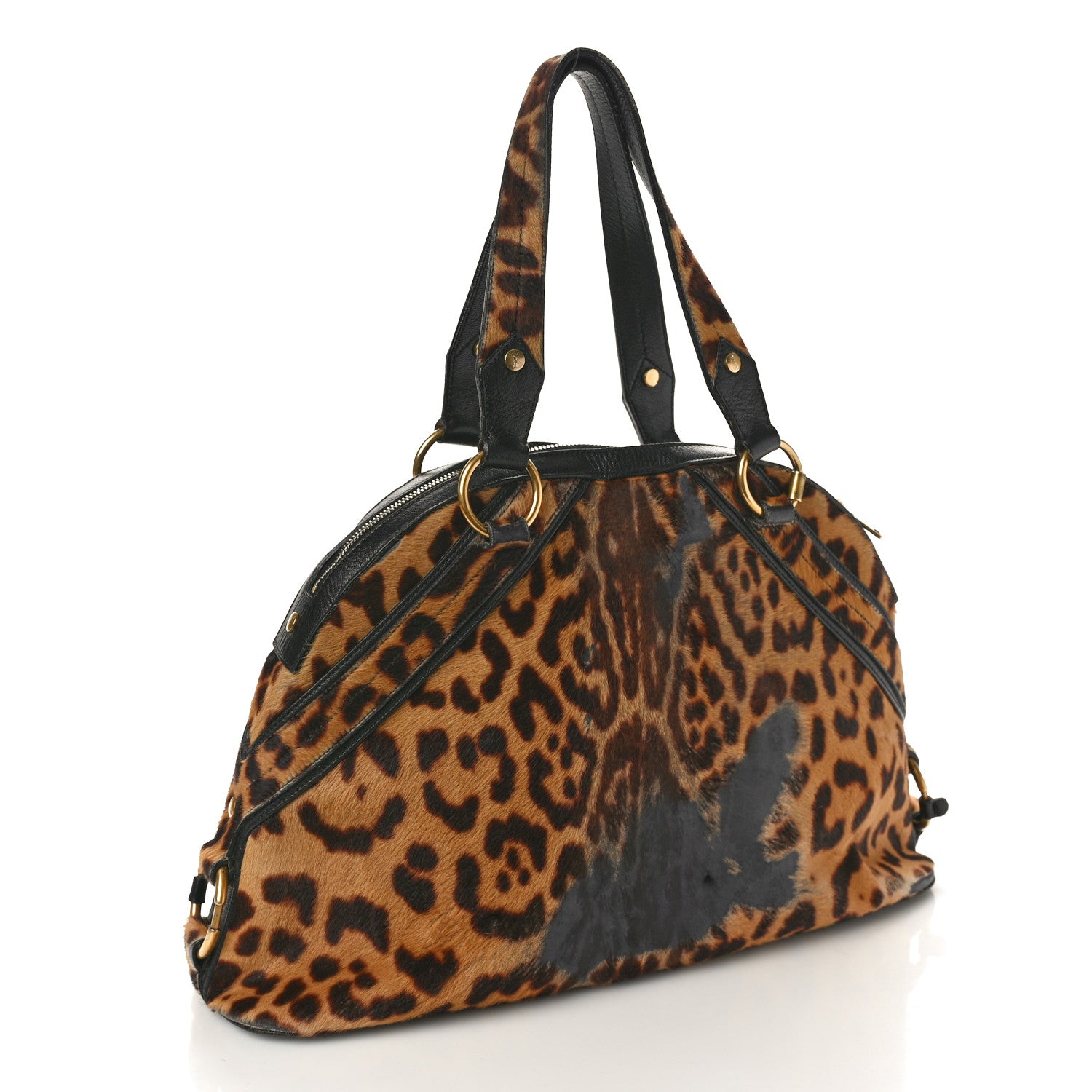 Saint Laurent Calf Hair Leopard Print Large Fauve 3 of 13