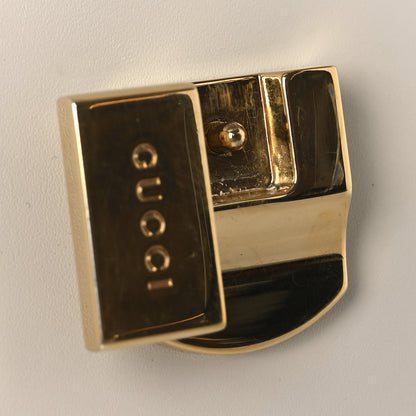 Gucci Calfskin Small Sylvie Shoulder Bag Off White 12 of 13