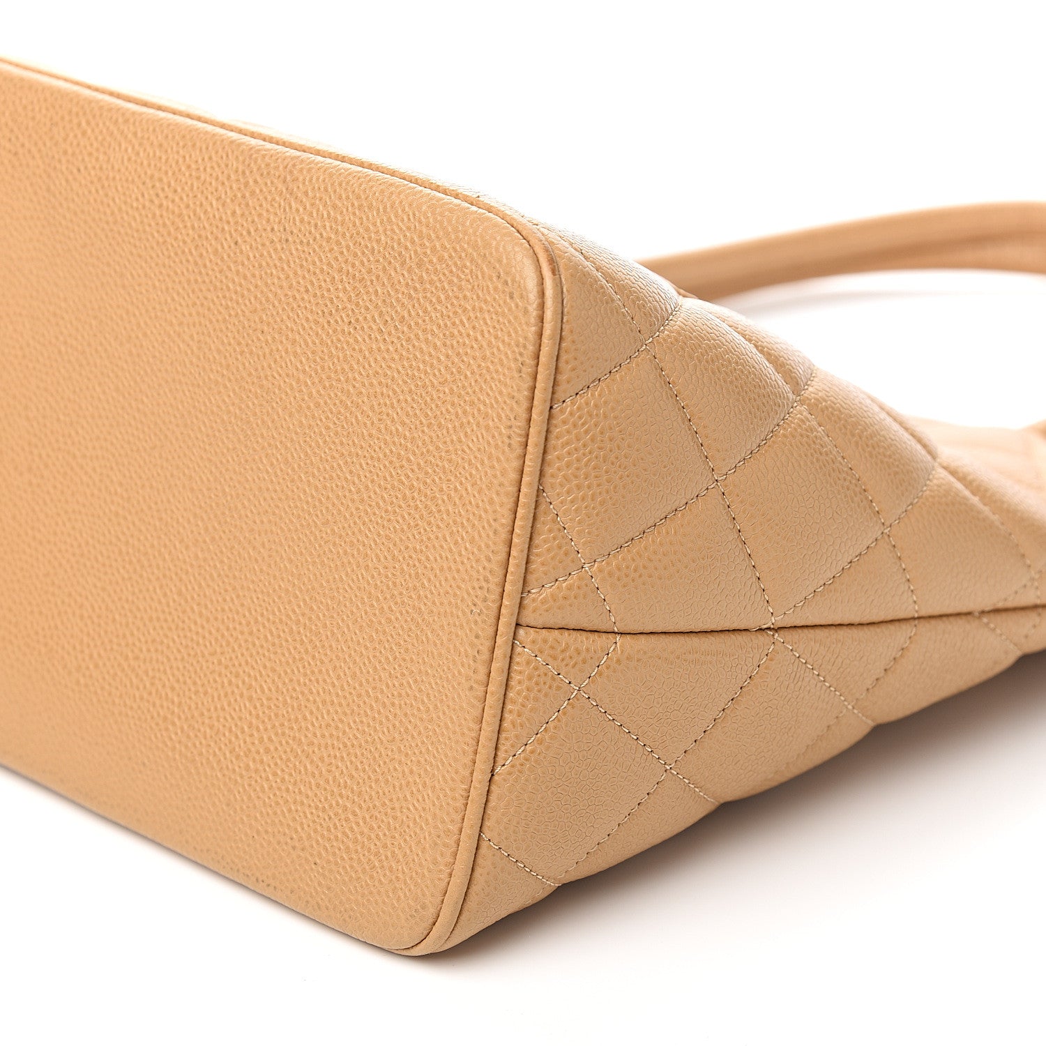 Chanel Caviar Quilted Medallion Tote Beige 8 of 9
