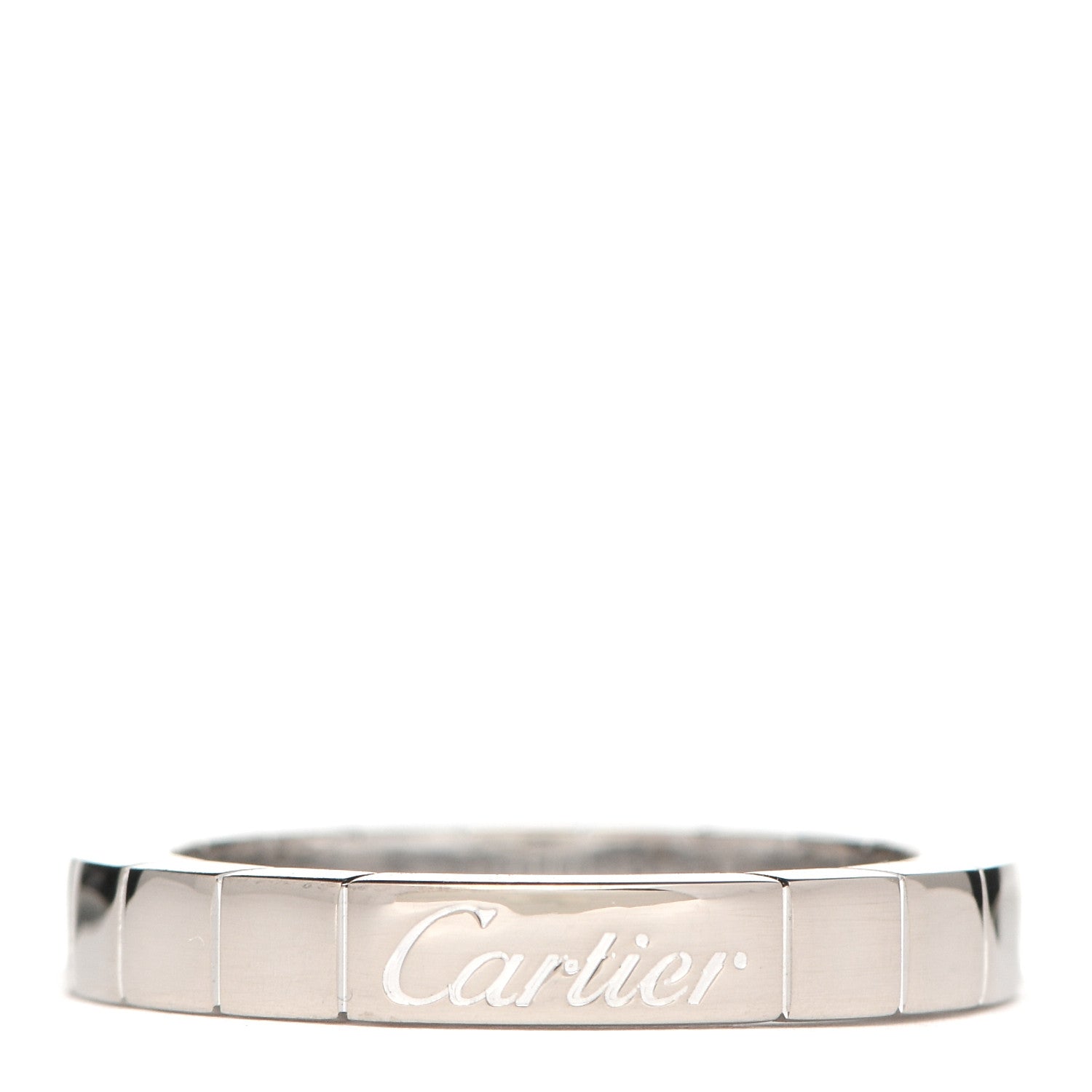Cartier 18K White Gold Lanieres Ring 49 4.75 1 of 4