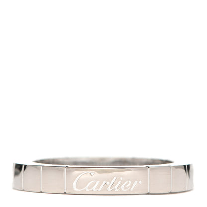 Cartier 18K White Gold Lanieres Ring 49 4.75 1 of 4