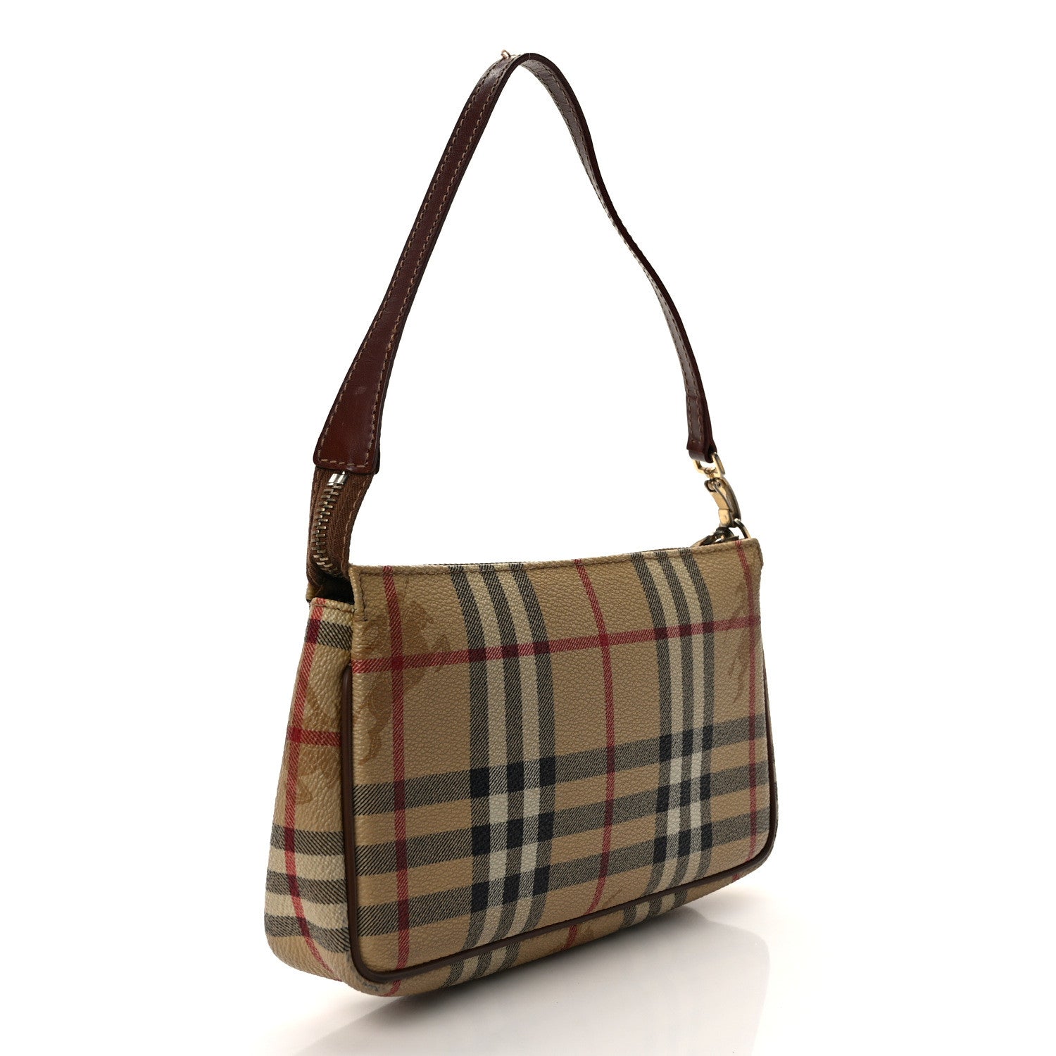 Burberry Haymarket Check Pochette Chocolate 3 of 13