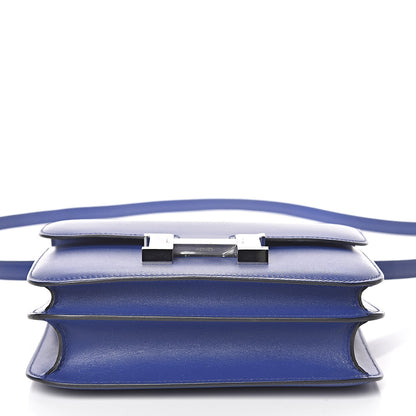 Hermes Tadelakt Constance 18 Bleu Electrique 19 of 23