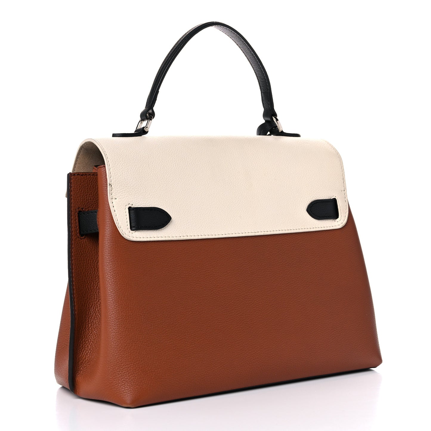 Soft Calfskin Lockme Ever BB Carmel Quartz Black