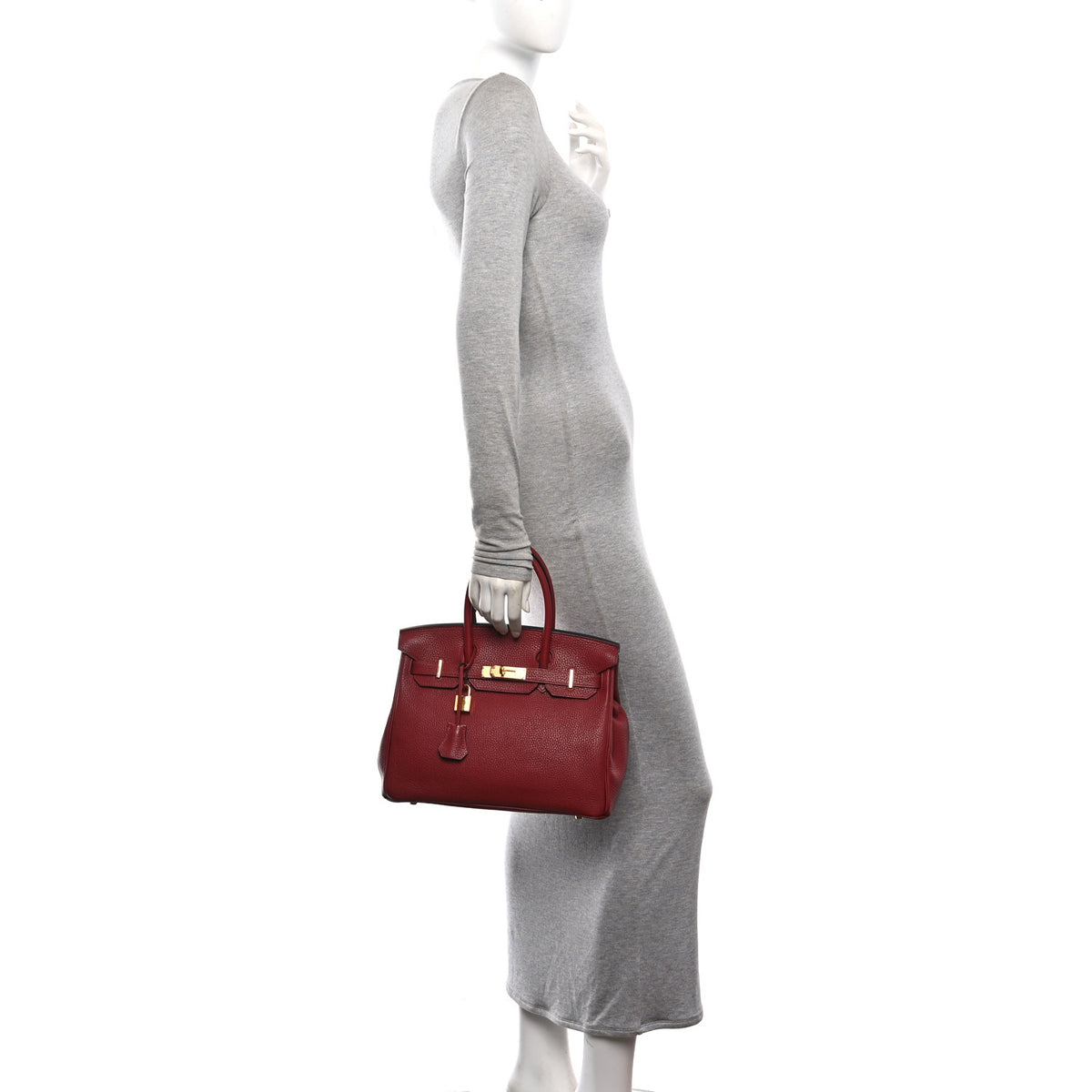 Hermes Togo Birkin 30 Rouge H 2 of 10
