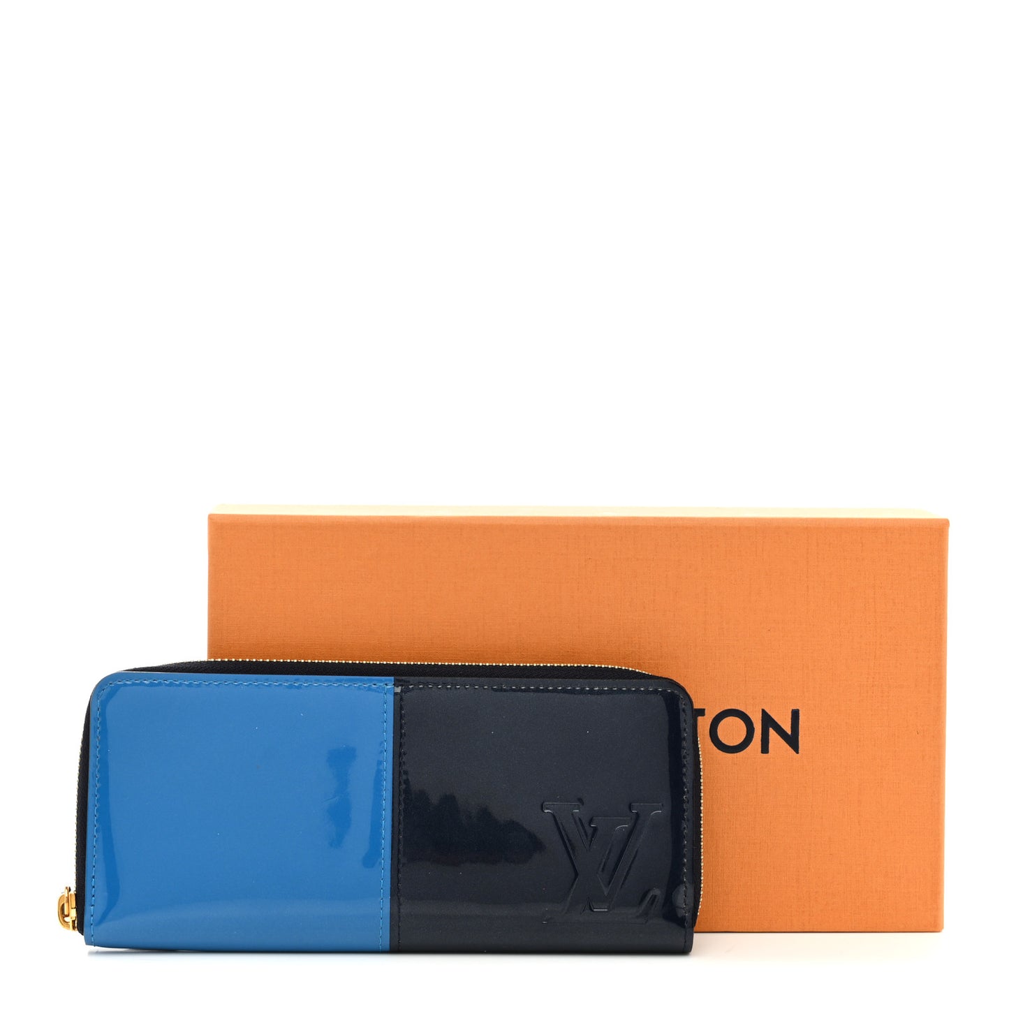 Vernis Miroir Clemence Wallet Blue