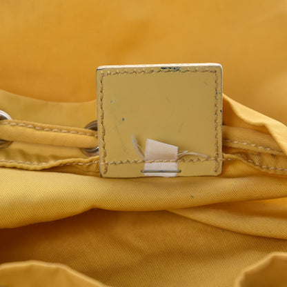 Prada Tessuto Nylon Drawstring Pouch Yellow 7 of 14