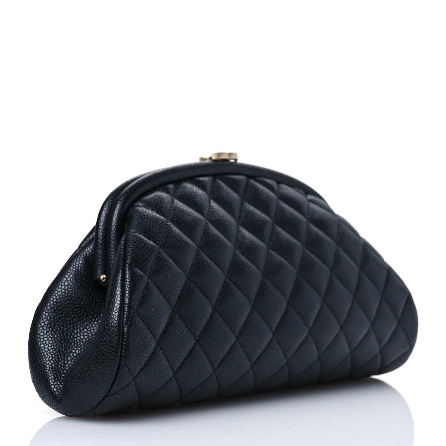 Chanel Caviar Quilted Timeless Clutch Black 3 of 12