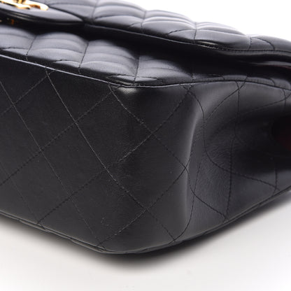 Chanel Lambskin Quilted Jumbo Double Flap Black 10 of 14