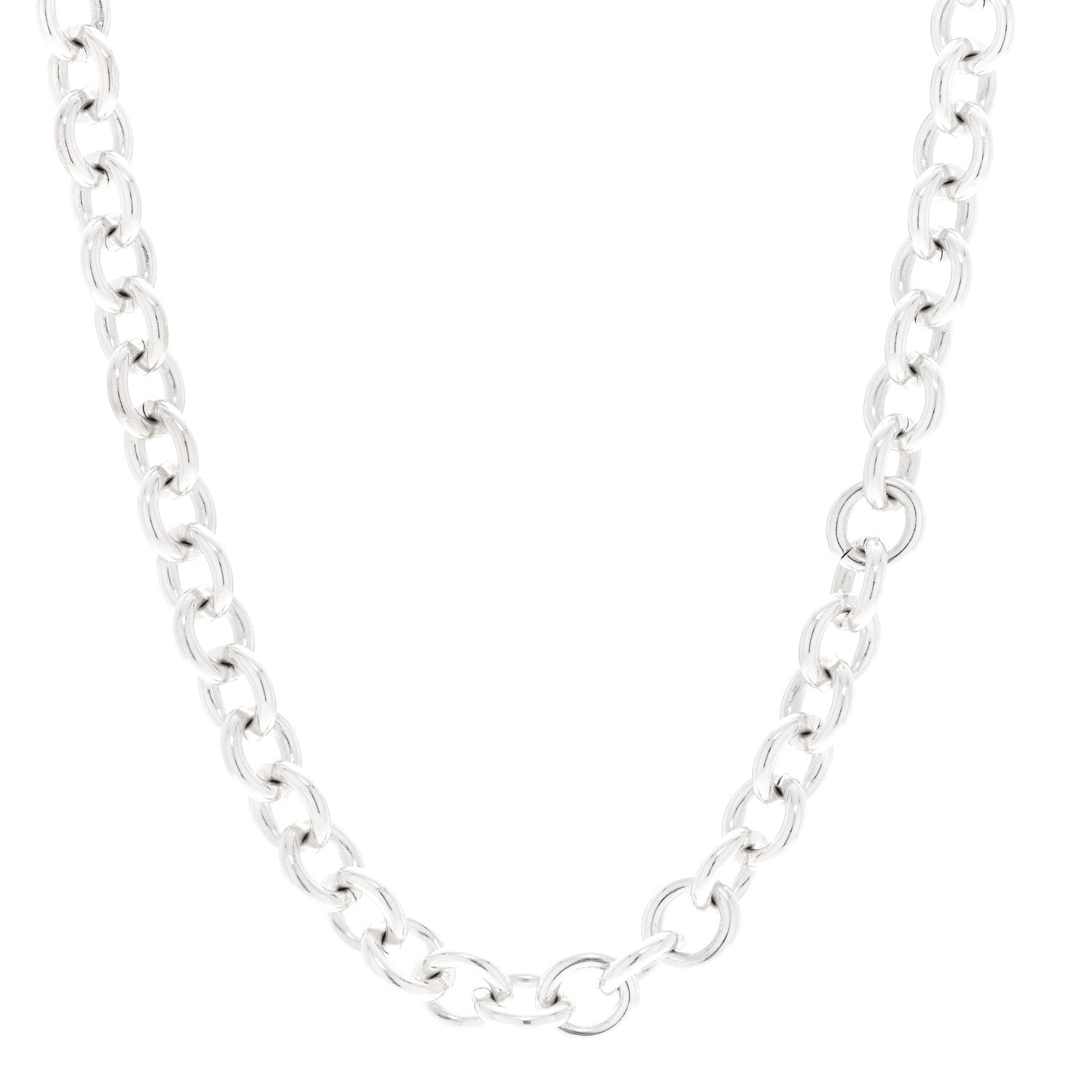 Tiffany Sterling Silver Heart Tag Toggle Necklace 1 of 4