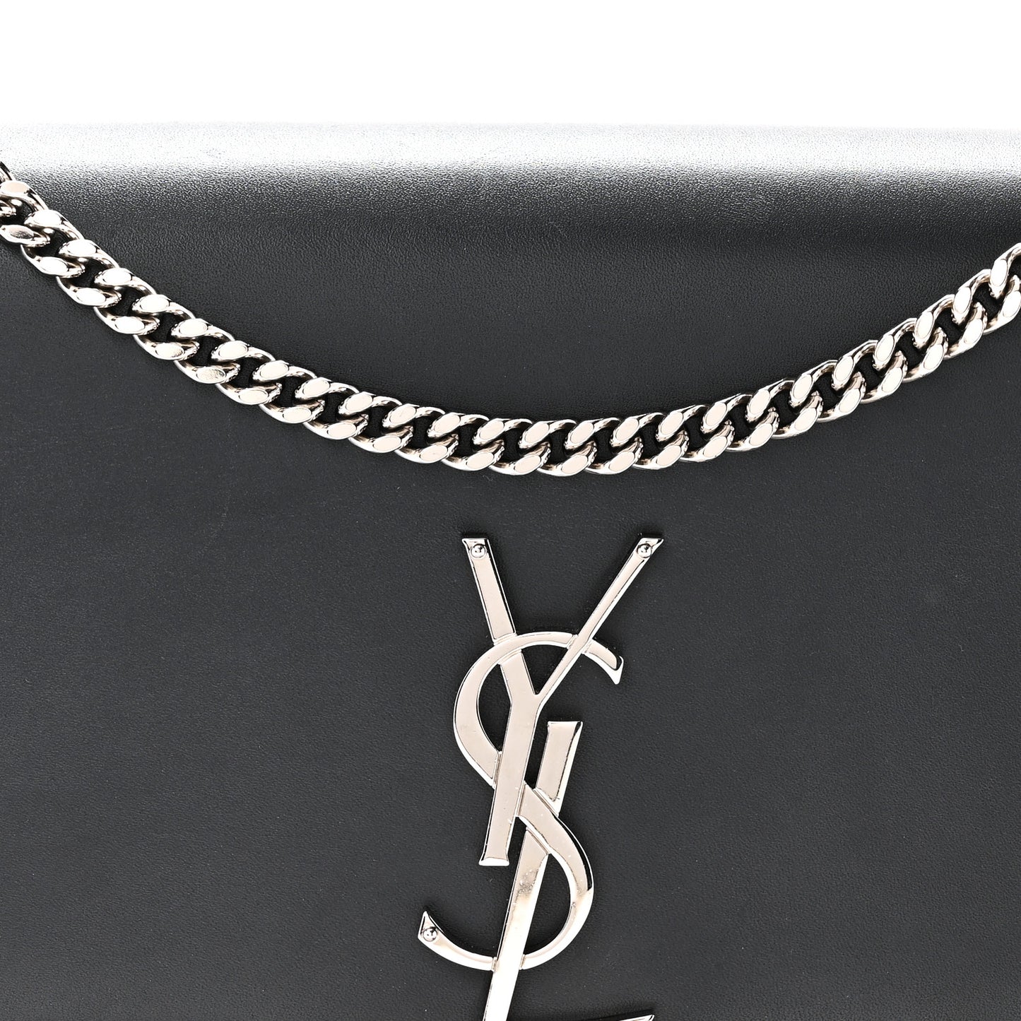 Smooth Calfskin Medium Classic Monogram Kate Tassel Satchel Deep Marine